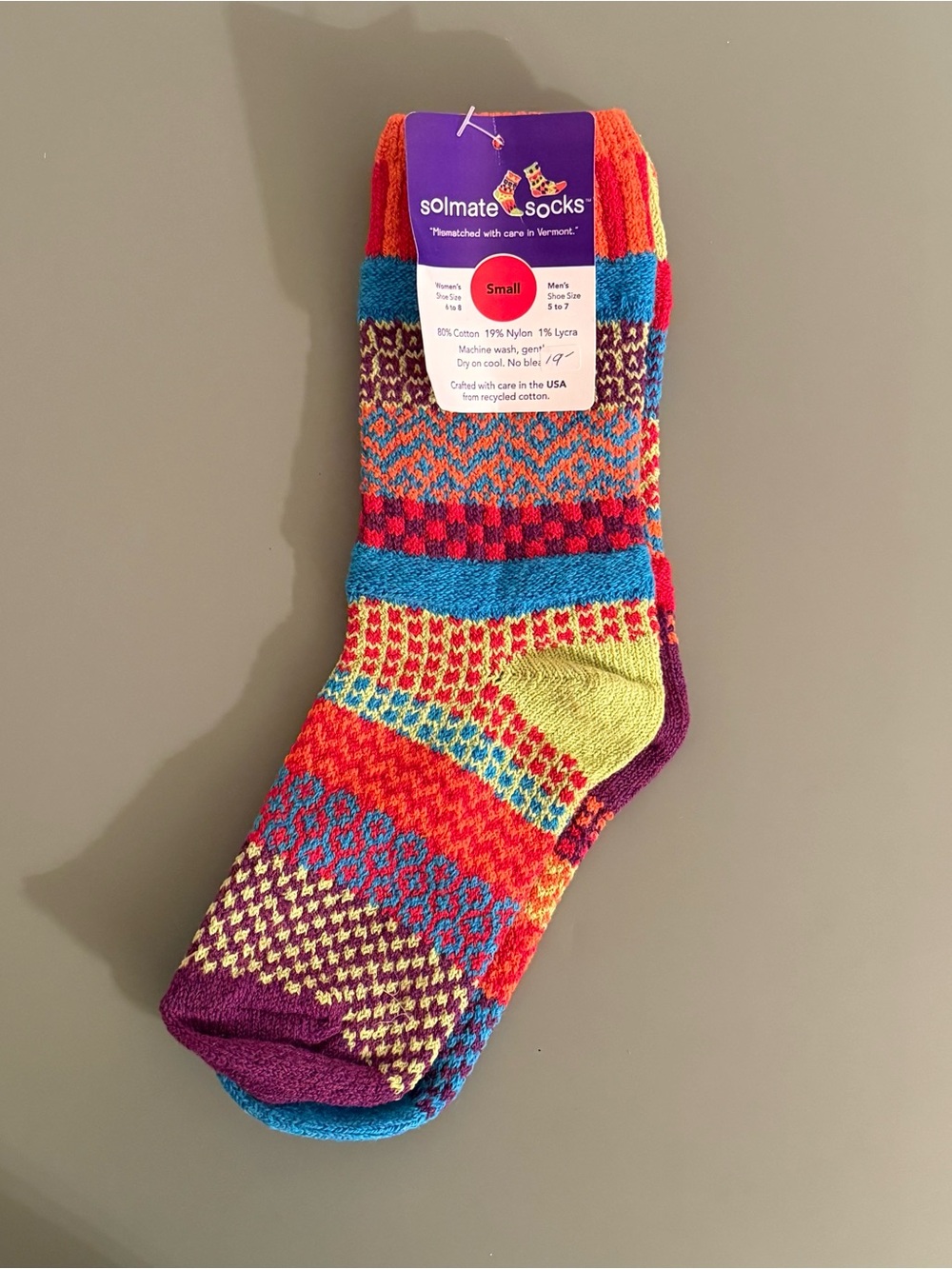 Solmate Cosmos Crew Socks size small